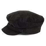 Failsworth Cord Mariner Cap (Large 59cm, Black)