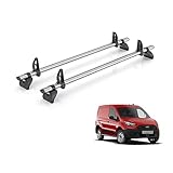 Rhino Roof Rack for Ford Transit Connect (2013-2024) 2x Steel Roof Bars - Kammbar Fleet - TA2FL