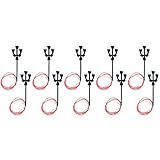Tiardey 10pcs Three Head Lamp Model Railway Train/Road Lamp Post Street Light - Warm Lights