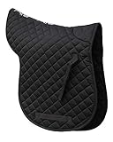 Rhinegold Cotton Quilted Numnah - Pony - Black