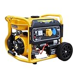 RocwooD Petrol Generator 2800w 2.8Kw 8HP 4 Stroke OHV Engine DC 12V/8.3A Output Electric Key Start Portable Outdoor 115V/230V AC Power Sockets