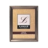 Antique Pewter 4x5 Picture Frame - Bead Border Design (11545)