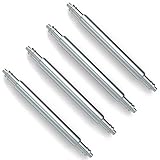 Wellfit Watch Pins Heavy Duty Spring Bars 4 Pack Stainless Steel Watch Band Pins 1.8mm Diameter, 22 mm, Modern