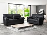 New Luxury SCS Candy Sofa Range | Black & Grey | Corner Sofa,3+2 (3 seater)