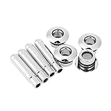 Qiilu Car Door Lock Pins Cover, Aluminium Alloy Car Door Lock Knob Decoration Fit for Malibu Electroplating