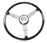 Empi Banjo Style Vintage Steering Wheel Kit, Black