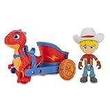 Giochi Preziosi Dino Ranch Jon & Blitz Dinosaur Vehicle with Figure Approximately 7.5 cm Tall As Seen on TV for Children from 3 Years Old, DNA03100