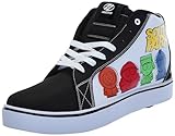 Heelys Men's Racer Mid Wheeled Heel Shoe, Black/White/Yellow, 11 UK