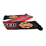 Manchester United Club Licensed Speckled Scarf - Red/Black - One Size