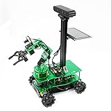 Yahboom Raspberry Pi 5 Robot for AI Research Adults Python Programming ROS 6-DOF Robotic Arm Aluminum Alloy Chassis Smart Robot Kit 3D Mapping Project Research for College Students with Pi5(16G)