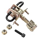 INFINAUTO Door Check Strap Stopper Limiter, Front Left Door Check Bracket Stop No.9203196 for Volvo 850 1994-1997 Gold Tone, LH Driver Side 1Pc