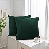 Aspire Homeware Emerald Cushions with Covers Included 45 x 45 cm Set of 4 Pcs (2-Cushion Covers, 2-Inserts) with Invisible Zipper Pattern Cushion for Home Décor, Bedroom & Sofa (18x18 Inchs)