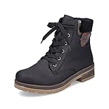 Rieker Women Ankle Boots Y7418, Ladies Lace-up Ankle Boot,Low Boots,Chukka Boot,Short Boots,lace-up Boot,Black (Schwarz / 00),38 EU / 5 UK