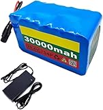 E-bike Battery 24V 30Ah 7S4P Electric Bike Lithium Ion Battery Pack for 50W-500W Motor Electric Bicycle Scooter with 20A BMS and Charger
