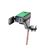 Motorcycle Handlebar Charger for Triumph Sprint GT 2011-2016, Motorbike Phone Charger With Dual Port USB and Type C, Waterproof Dustproof Motorcycle USB Charger