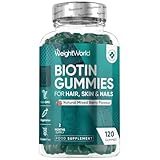 Biotin Gummies - 120 Chewable B7 Vitamin Gummies - with 9 Essential Vitamins & 4 Nutrients - Biotin 5000mcg Supplements - Natural Mixed Berry Flavour - Non-GMO, Gluten-Free & Vegetarian-Friendly