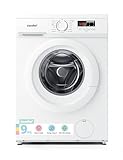 COMFEE' Freestanding Washing Machine,9KG Load,1400RPM,Steam Wash,Quick Wash,BLDC Durable Inverter Motor,White-CFE12EW90/W