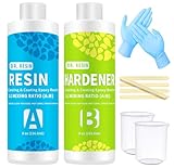 Epoxy Resin Kits for Beginners - DR. RESIN 16oz/473ml Crystal Clear Epoxy Resin Kit, 2 Part Resin for Craft, Casting, Tabletop, Jewelry Making and Coating