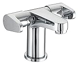 Bristan QST BAS2 C Quest 2 Handled Basin Mixer with Clicker Waste - Chrome Plated