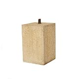 Round Wood Sandstone, straight square, staddle stone with iron pin - 125mm x 230mm high