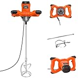 2600W 240V Concrete Mixer Machine - 6 Speed Adjustable Electric Mixer with M14 Threaded Rod & 1.5M Cable - Ideal for Paint Stirrer, Cement Mixer, Drill Paddle Mixer