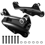 Eumti Gloss Black 4-Point Docking Hardware Kit for Harley Touring 2009-2013,Custom Quick Release Tour Pack Luggage Rack Backrest Replacement 54246-09A Fit for CVO Road King Street Road Electra Glide