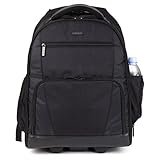 Targus Rolling Laptop Backpack, Fits Laptops up to 15.6", Backpack that Converts in to Roller Case with Padded Shoulder Straps, 30 Litre Capacity - Black