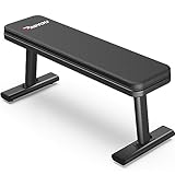 PASYOU PW100 Weight Bench, Heavy Duty Workout Bench with Max Load 660KG, 90MM Thickness Pad & Adjustable Foot Caps, Weight Bench for Home Gym Weight Lifting, Fitness Bench Press for Strength Training