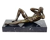 Kunst & Ambiente Muscular Male Nude - Toyboy Eric - Gay Bronze Statue - Sexy Figurine - Erotic Nude - Bedroom Sculpture - Height 13 cm - Width 25 cm - Ornaments for sale