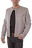 Diesel Black Gold Men's Leather Jacket Landon-LET Giacca (M, Taupe)