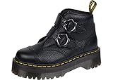 Dr. Martens Devon Flower, Black Milled Nappa, 6 UK