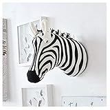 DierCosy Zebra Stuffed Animal Heads for Wall Nursery Room Wall Mount Decoration Hanging Children Room