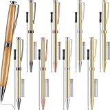 Tebbomp 12pcs 7mm Trimline Twist Pen Slimline Twist Pen Kit with Replacement Lathe Turning Supplies for Wood Turning DIY Crafts