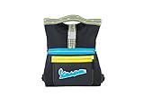 Vespa V-Stripes Tote Bag Black/Yellow