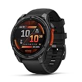 Garmin fēnix 8 GPS 47mm Premium Smartwatch, AMOLED Touchscreen, Multisport, Advanced Health & Training Features,Built-in LED flashlight,Adventure Watch with up to 29 days battery life, Slate Gray