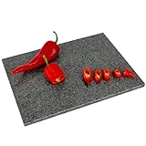 Homiu Natural Granite Chopping Board | Worktop Protectors Heat Resistant | Suitable for Meat, Fish & Vegetables | Large Chopping Boards | Hard Wearing Countertop | 40x30x1.5CM