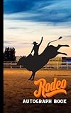 Bull Riding Autograph Book, Rodeo Fan Journal for Signatures, Rider Meet & Greets, and Event Notes | 50 Blank Pages | Perfect for Bull Riding & Western Events, 5" x 8"