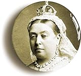 Ozorath QUEEN VICTORIA BADGE BUTTON PIN (Size is 1inch/25mm diameter) BRITISH EMPIRE, VICTORIAN