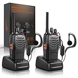 Walkie Talkies Pack of 2, Walkie Talkies for Adults with Rechargeable Batteries, for Camping Hiking Travel Work Communication