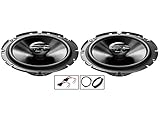 Mercedes C-Class Speaker upgrade Front Door Pioneer car speakers 6.5" 17cm 300W
