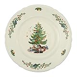 Seltmann Weiden Marieluise Christmas Dinner Plate, Round, Green/Multi-Colour, 27.3 x 27.3 x 2.9 cm