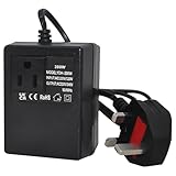 Vmxlso 300w Step Down Transformer, 220V/240V To 110V/120V Voltage Converter, Intelligent Efficient Adapter Power Adapter for Travel Uk Plug