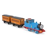 Thomas & Friends Toy Train, Motorized Talking Engine & Cargo Car/Tender Featuring Thomas from the Classic Series & All Engines Go, JDF25