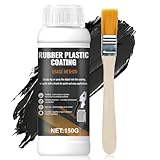 Multi-Purpose Rubber Coating, Rubber Paint, Liquid rubber, Liquid Impregnated, Flexible and Removable, Protective Coating for Pliers and Jewelry Tools DIY Crafts Black