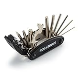 ROCKBROS Bicycle Repair Tool Bike Pocket Multi Function Folding Tool 16 in 1 Black