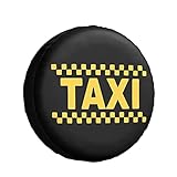 Taxi Driver Cab Spare Tire Cover Sun-Proof Spare Wheel Cover Durable Auto Tyre Covers Universal For Rv Suv Trailer 17Inch