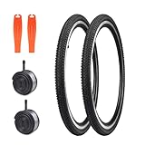 WEEROCK 24X1.5 Bike Tire(40-507) 2 Pack Bike Tires with 24 x 1.5-1.75 Bike Inner Tube for 24 Inch Bicycles, Vintage Bicycle, Folding Bike
