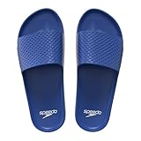 Speedo Men's Essential Slides | Pool Sliders | Quick Dry, Cerulean Blue, 11