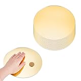 NBEADS 12 Pcs Acrylic Round Mirrors for Tables, 20cm Gold Centerpieces Circle Mirrors Round Mirror Tray Mirror Candle Plates for Home Wall Wedding Table Party Christmas, Thick 1.5mm