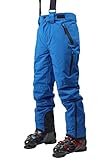 DLX Mens Ski Trousers Salopettes Detachable Braces Kristoff II Blue
